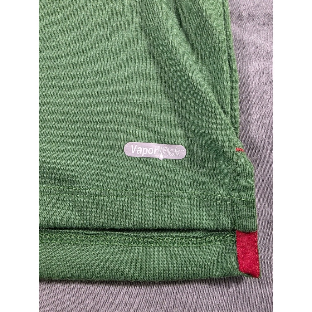 The North Face Vapor Wick Short Sleeve Polo‎ Shirt Men's Large Green - Picture 2 of 8